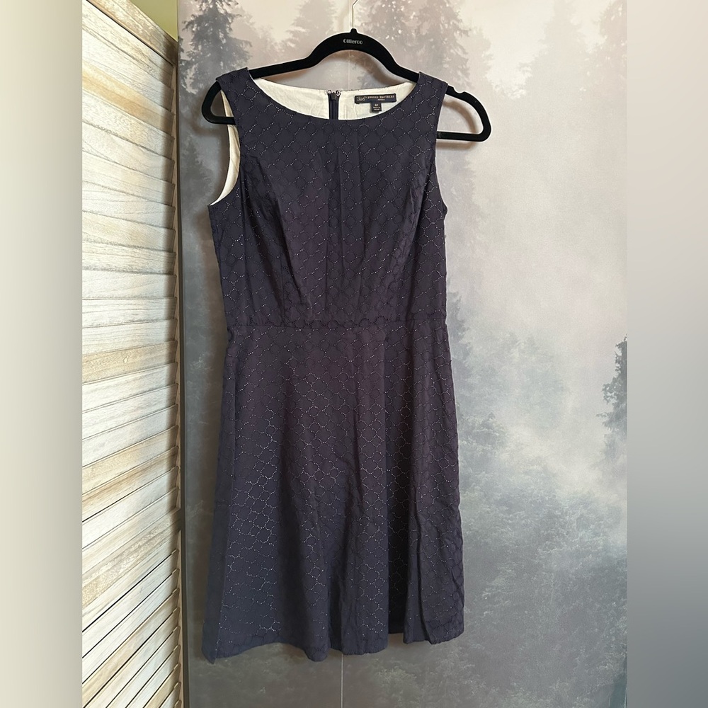 346 Brooks Brothers Navy Textured Dress